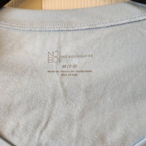 No Boundaries Scoop Neck Tee Size M Freshwater Blue - Picture 6 of 8